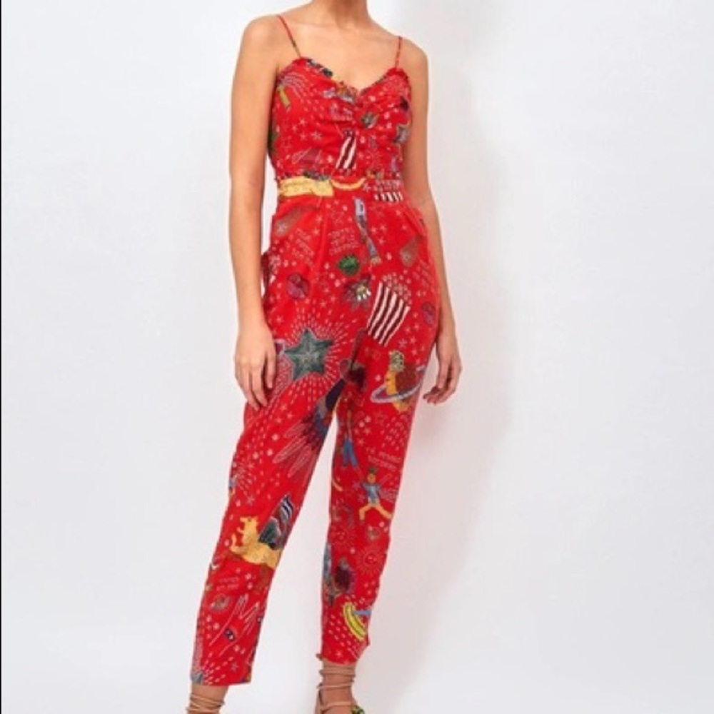 NWT FARM RIO Carnival Jumpsuit, XL - Picture 3 of 4